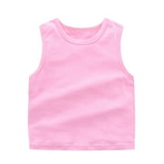 Jackets for Girls Dance Tank Racerback Crop Tank Soild Sleeveless Sports Dance Ballet Gymnastics Dancewear Baby Toddler Girl Clothes